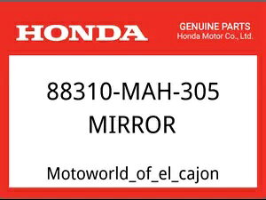 ホンダ OEM 部品 88310-MAH-305 ミラー、バック Honda OEM Part 88310-MAH-305 MIRROR, BACK