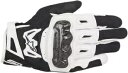 新品 ALPINESTARS ブラック ホワイト SMX-2 エア カーボン V2 レザー ストリート バイク グローブ NEW ALPINESTARS BLACK WHITE SMX-2 AIR CARBON V2 LEATHER STREET MOTORCYCLE GLOVES