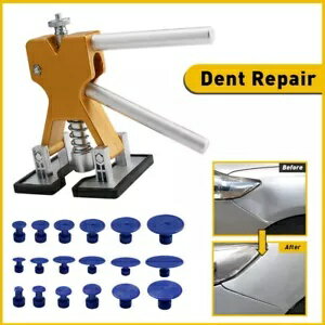 19 個の車のペイントレスデントリペアプーラーリムーバーリフターキットディントあられダメージツール 19PCS Car Paintless Dent Repair Puller Remover Lifter Kit Dint Hail Damage Tool