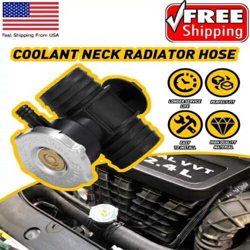 クーラントフィラー ラジエーター ネック ホース コネクタ & キャップ 2011 12-2020 ダッジ デュランゴ用 Coolant Filler Radiator Neck Hose Connector &Cap 2011 For 12-2020 Dodge Durango