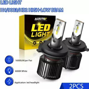 AUXITO H4 9003 スーパーホワイトキット ヘッドライト LED ローバルブ ハイビーム フォグランプ 16000LM AUXITO H4 9003 Super White Kit Headlight LED Low Bulb High Beam Fog Lamp 16000LM