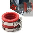 赤キャブレターゴムアダプターインテークマニホールド PWK KEIHIN 24/26/28/30 ミリメートル炭水化物 Red Carburetor Rubbe...