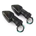 フロント ターン シグナル インジケーター ライト カワサキ ZX-6R 1998-16 イエロー ブラック クリアに適合 Front Turn Signal Indicator Light Fit Kawasaki ZX-6R 1998-16 Yellow Black Clear(2)