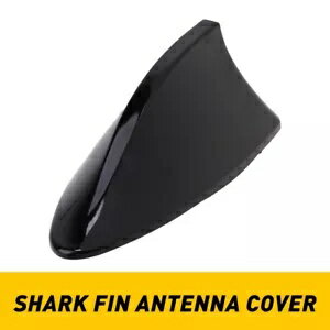 ブラックフカヒレルーフアンテナカバー車自動空中FM/AMラジオ信号 Black Shark Fin Roof Antenna Cover..