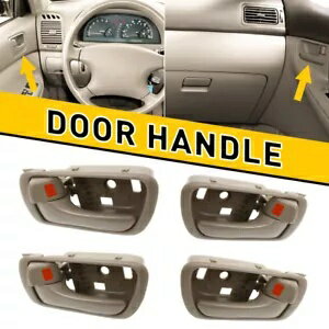 トヨタ カムリ グレー 2002-2006 4 個インテリア内側インナードアハンドルフルセット For Toyota Camry..