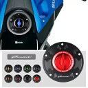 モーターキーレスタンクキャップレーシングガス燃料カバースズキ GSF650 バンディット 05-12 Motor Keyless Tank Caps Racing Gas Fuel Cover for SUZUKI GSF650 BANDIT 05-12