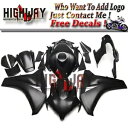 モーター ABS ボディワークフェアリングパネルホンダ CBR1000RR 2008-2011 オールブラックに適合 Motor ABS Bodywork Fairings Panel Fit For Honda CBR1000RR 2008-2011 all black(2)