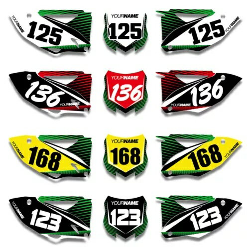 2013 カワサキ KX450F 番号とネームプレートデカールカスタムグラフィック 2013 For Kawasaki KX450F N..
