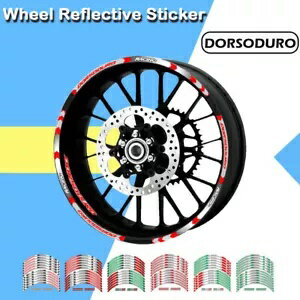 ホイールリングステッカー反射デカールアプリリア DORSODURO 750 FACTORY 1200ABS 用 Wheel Ring Stick..