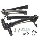 後部助手席フットレストフットペグブラケットスズキ GSXR600/750 2006-2007 ブラック Rear Passenger Footrest Foot Pegs Bracket For Suzuki GSXR600/750 2006-2007 Black(2)