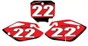 ホンダ CRF 150R 2007- 現在のカスタムナンバープレート Custom Number plates for Honda CRF 150R 2007-...
