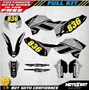 カスタムステッカーキット MONO スタイルデカールステッカーは KTM EXC 2008 - 2011 デカールに適合します。 Custom sticker kit MONO style decals stickers fits KTM EXC 2008 - 2011 decals(2)