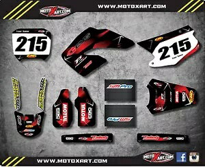 カスタムグラフィックフルキットホンダ CR 125 250 - 2000 2001 有刺鉄線スタイルステッカー Custom Gr..