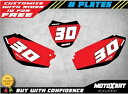 Yamaha TTR 110 2008 用カスタムナンバープレート - 現在のグラフィック、デカール、ステッカー Custom Number Plates fo...