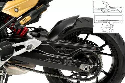 2021 PUIG BMW F900 XR リアフェンダー マットブラック- 2021 PUIG BMW F900 XR REAR FENDER MATTE BLACK-