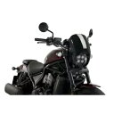 PUIG セミフェアレッド スクリーン アナーキー ホンダ CMX1100 レベル 21-24 ブラック PUIG SEMI-FAIRED SCREEN ANARCHY HONDA CMX1100 REBEL 21-24 BLACK