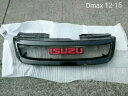 グリル グリルネットロゴレッドカーボンフィットいすゞ DMAX D-MAX ブレード D MAX 2012-15 GRILLE GRILL NET LOGO R...