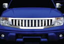 日産フロンティア ナバラ D40 2005-08 フロントクロームグリルグリルハマースタイルに適合 FIT NISSAN FRONTIER NAVARA D40 2005-08 FRONT CHROME GRILL GRILLE HUMMER STYLE