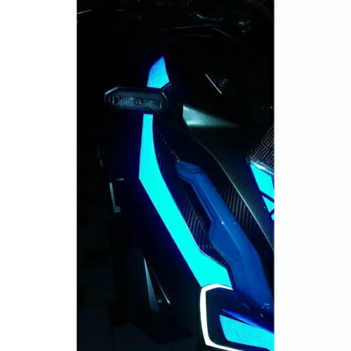 フロントモタードネオンライトリフレクターステッカーフィルムフレームホンダ ADV 150 2019-2023 FRONT..