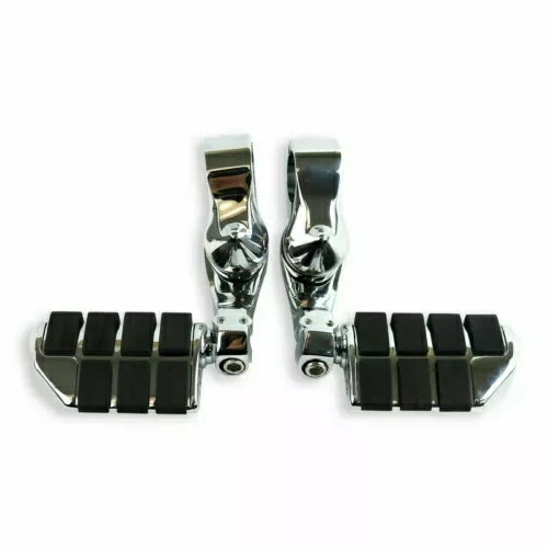 1.25インチ ハイウェイフットペグ 新しい耐久性のあるクロームフットレスト ハーレーストリートグライドに適合 1.25