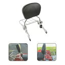 バックレスト シーシーバー 荷物ラック後部乗客クローム ハーレー CVO ロードキング用 Backrest Sissy Bar Luggage Rack Rear Passenger Chrome For Harley CVO Road King(2)