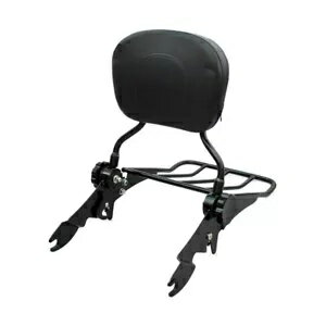 バックレストシーシーバー荷物ラック乗客ハーレーロードキングクラシックに適合 Backrest Sissy Bar Luggage Rack Passenger Fits For Harley Road King Classic