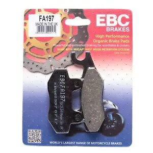 EBC FA197 ˥å ֥졼ѥå  UH 200 Сޥ 14-19 EBC FA197 Organic Brake Pads for Suzuki UH 200 Burgman 14-19