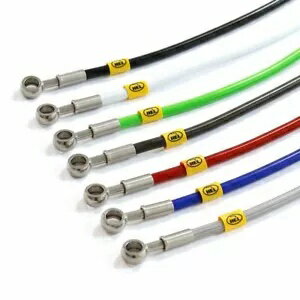 HEL ȥȥХ֥졼饤ۡ Kawasaki ZX-6R Ninja 07-08 HEL Braided Motorcycle Brake Lines Hoses for Kawasaki ZX-6R Ninja 07-08