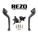 Rezo ロング ブラック オートバイ レバー セット ホンダ CBR 650 R 2019-2020用 Rezo Long Black Motorcycle Lever Set for Honda CBR 650 R 2019-2020