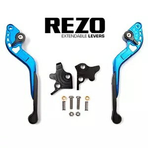 Rezo 拡張可能なブルーオートバイレバーセットスズキ GSF1200S バンディット 2006 2006 Rezo Extendable Blue Motorcycle Lever Set for Suzuki GSF1200S Bandit 2006 2006