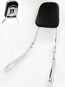 クロームフレームバックレストシーシーバー レザーパッド付き ホンダ VTX 1300N 1300R 1300S用 Chrome Flame Backrest Sissy Bar with Leather Pad For Honda VTX 1300N 1300R 1300S