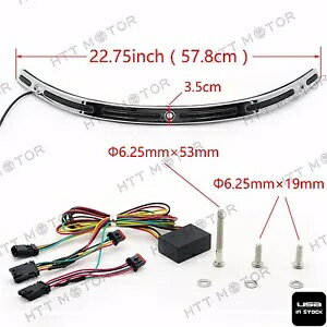 LED 照光フロントガラストリムハーレーツーリングストリートグライド FLHX 14 15 16 17 LED Illuminated Windshield Trim For Harley Touring Street Glide FLHX 14 15 16 17