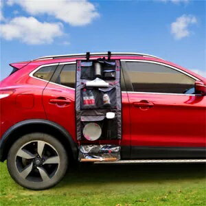 HANG-N-HAUL ピクニックプレート ナプキン 食器収納 キャディ オーガナイザー ホルダー ブラック HANG-..