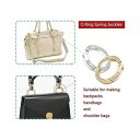 キラキララインストーン O リングスプリングラウンドカラビナスナップクリップバックルハンドバッグ用 Bling Rhinestone O Rings Sprin...