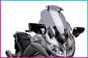 PUIG ツーリング スクリーンバイザー ヤマハ FJR1300A/AS 2019 ライトスモーク PUIG TOURING SCREEN-VISOR YAMA...