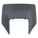 Polisport ヘッドライト マスク カバー ハスクバーナ FE TE 用ナルド グレー Polisport Headlight Mask Cover Nardo Grey For HUSQVARNA FE TE