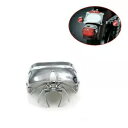クロームオートバイスパイダーリアテールライトマスクカバーハーレーダイナ FLHR FLHT Chrome Motorcycle Spider Rear Tail Light Mask Cover For Harley Dyna FLHR FLHT