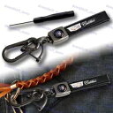 ブラックレザーギフトデコキーホルダーストラップキャデラックX1用クイックリリースキーチェーン Black Leather Gift Deco Keychain ...