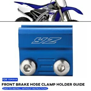 ブルーフロントブレーキラインホースフォーククランプホルダーヤマハ YZ65 YZ85 YZ250FX YZ450F Blue Front Brake Line Hose Fork Clamp Holder For YAMAHA YZ65 YZ85 YZ250FX YZ450F