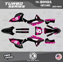 ホンダ CRF250RX CRF 250RX (2022-2024) ターボ用グラフィックスキット - マゼンタ Graphics Kit for Honda CRF250RX CRF 250RX (2022-2024) Turbo - MAGENTA(2)