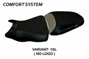 適合 KAWASAKI ER-6N 2012 年から Tappezzeria Italia シートカバー シルバー 822 Fit KAWASAKI ER-6N FROM 2012 Tappezzeria Italia Seat Cover SILVER 822