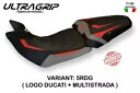 Ducati Multistrada 1260 Tappezzeria Italia レッド - グレー シートカバー 滑り止め Ducati Multistrada 1260 Tappezzeria Italia RED - GREY Seat cover Anti slip(2)