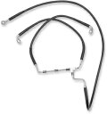 Drag Specialtys 延長長ステンレス鋼ブレーキ ライン キット 1741-3980 Drag Specialties Extended Length Stainless Steel Brake Line Kits 1741-3980