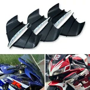 Kawasaki ZX6R Ninja 650 修正空力固定風ウィングキットスポイラー For Kawasaki ZX6R Ninja 650 Modification Aerodynamic Fixed Wind Wing Kit Spoiler