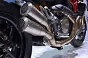 Ducati Monster 1200 Silmotor GP3 フルエキゾースト 2 サイレンサー マフラー メッシュエンドキャップ Ducati Monst...