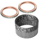排気管マフラーガスケット ヤマハ ラプター 700 YFM700R Se 2 2007-2023用 Exhaust Pipe Muffler Gaskets for Yamaha Raptor 700 YFM700R Se 2 2007-2023(2)