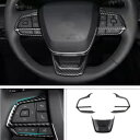 カーボンファイバー ABS 内部ステアリングホイールトリム トヨタ グランド ハイランダー 2024 Carbon Fiber ABS Internal Steering Wheel Trim For Toyota Grand Highlander 2024