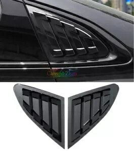 光沢のある黒の窓シャッタールーバーカバートリムシボレーマリブ 2016-2020 Glossy Black Window Shutters Louvers Cover Trim For Chevrolet Malibu 2016-2020