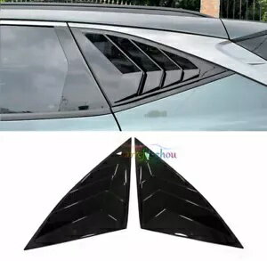 2022+ ヒュンダイ ツーソン NX4 光沢のある黒のリアサイド ウィンドウ ベント シャッター トリムに適合 Fit For 2022+ Hyundai Tucson NX4 Glossy Black Rear Side Window Vent Shutter Trim