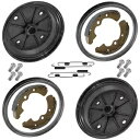 2 フロントブレーキドラム、シュー付き、Kawasaki 41038-0034 41038-1345 41038-7501 に適合 2 Front Brake Drum w/ Shoes fits Kawasaki 41038-0034 41038-1345 41038-7501(2)